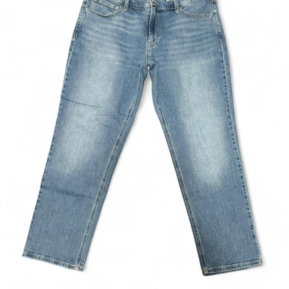 Old Navy WOW Boyfriend Jeans Mid Rise Size 12 Short Light Wash Denim